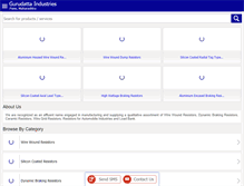 Tablet Screenshot of gurudattaindustries.com